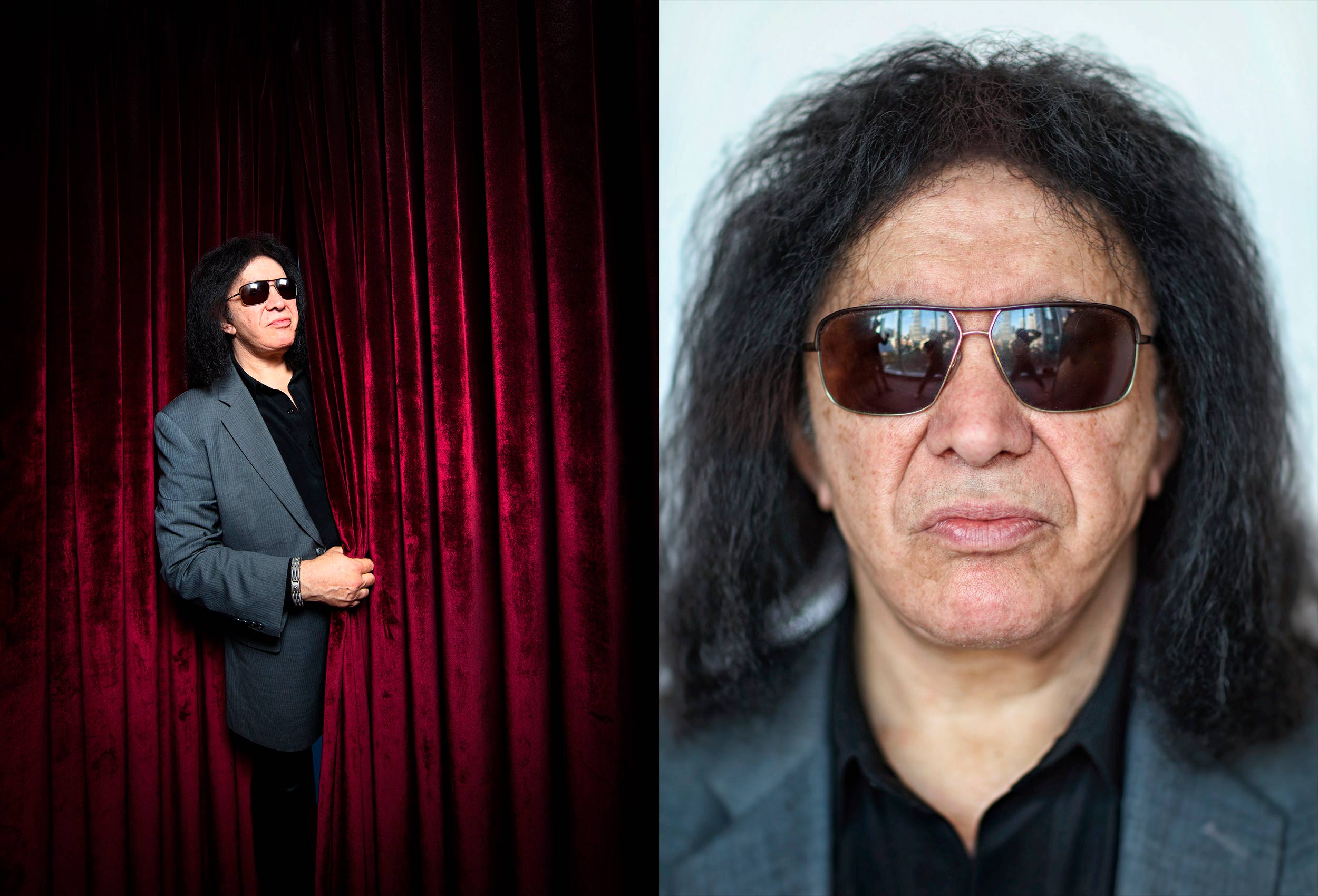 celebrity gene simmons poses for editorial portrait in toronto by john hryniuk