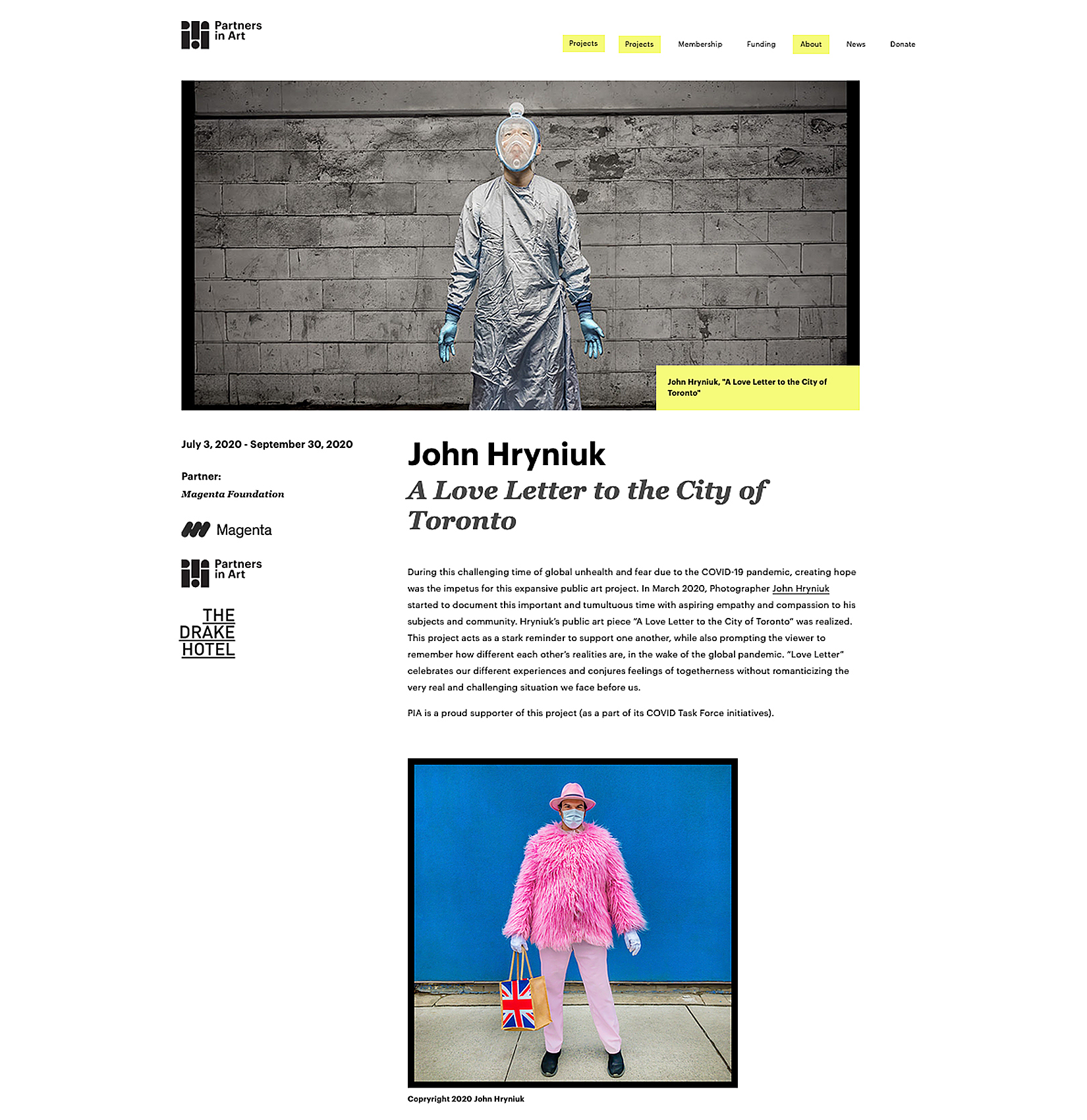 torontos partners in art features john hryniuks covid 19 photo portraits