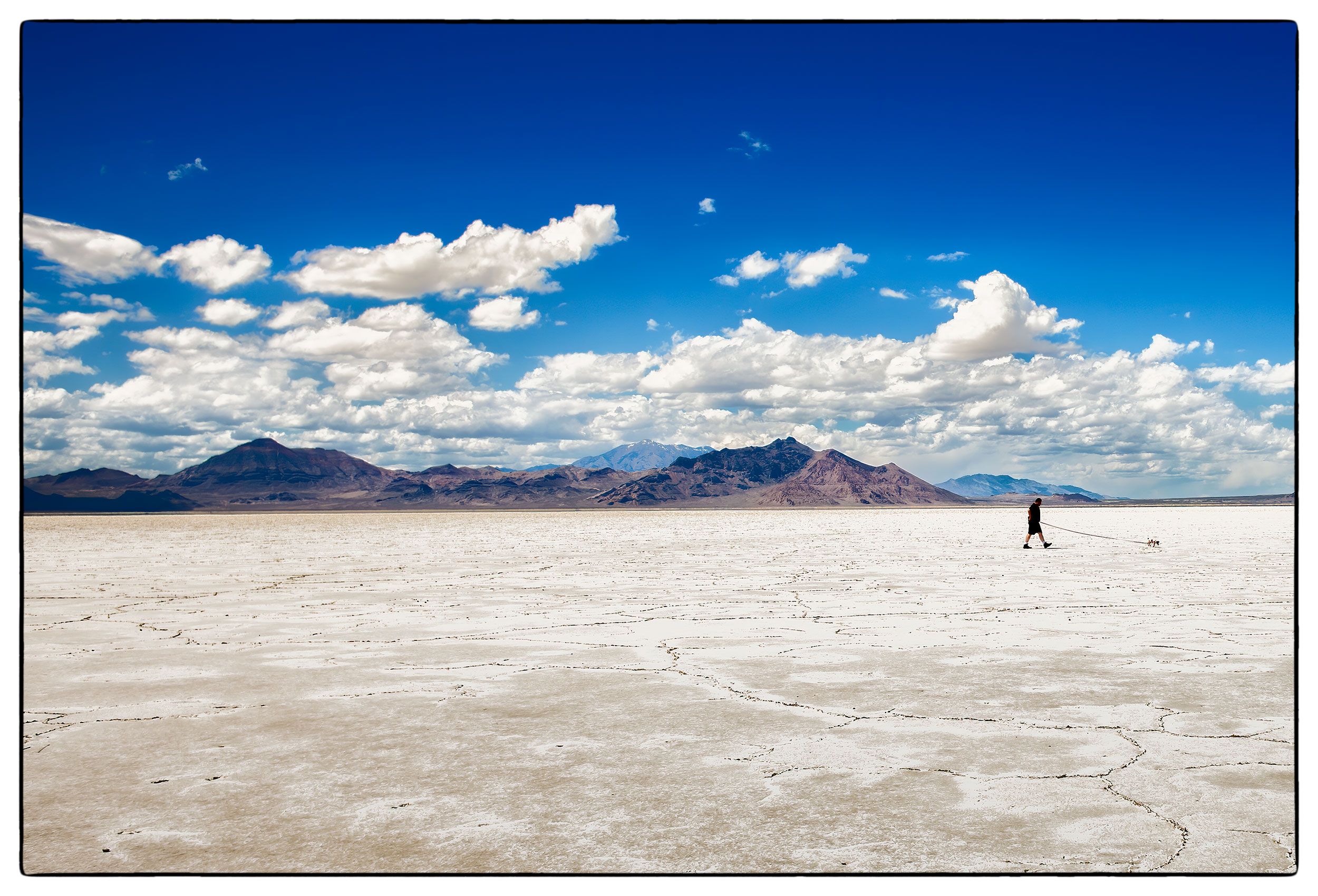 a-man-appears-to-be-tiny-as-he-walks-his-dog-along-the-bonneville-salt-flats-in-utah