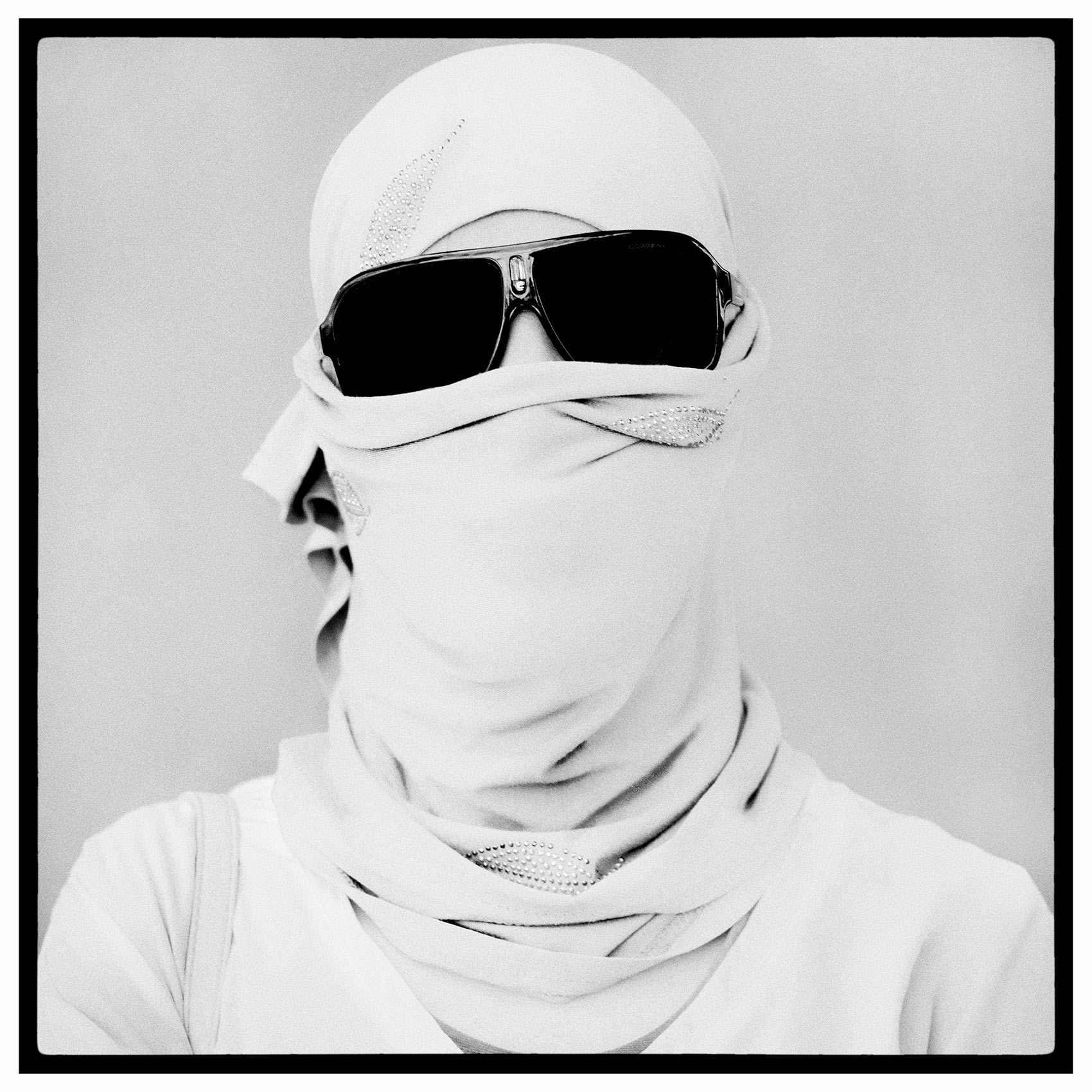 a toronto muslim woman wears a unique modified face mask during the pandemic