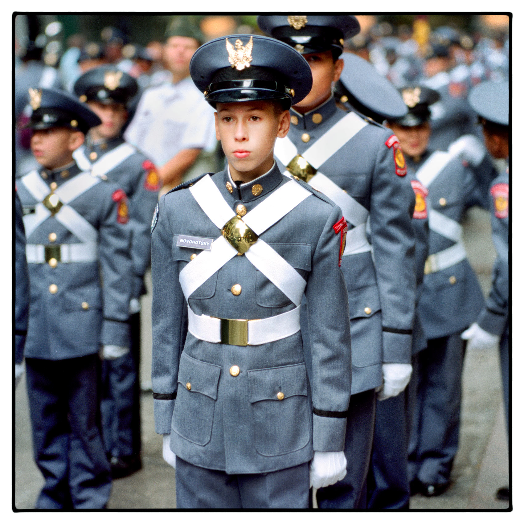 a-young-boy-from-a-private-military-school-stands-at-attention-before-the-thanksgiving-parade-in-new-york-city