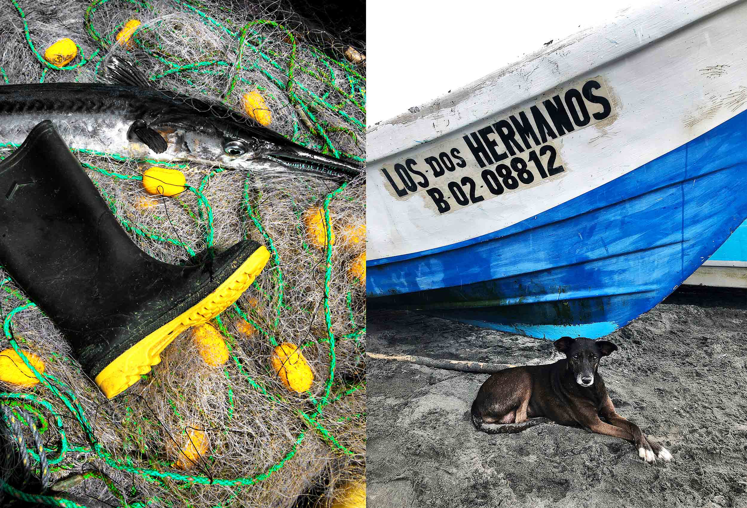 fishing-boats in-mompiche-ecuador-by-famous-travel-photographer-John-Hryniuk