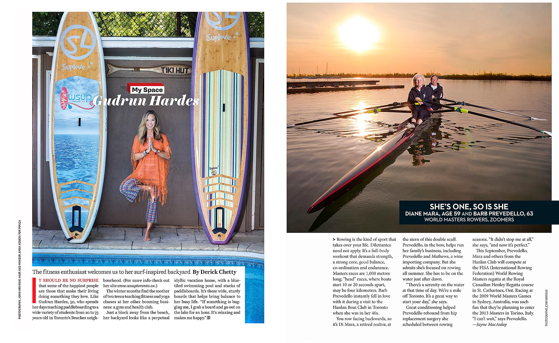 a portrait of a paddle board rental operator in the toronto beaches area